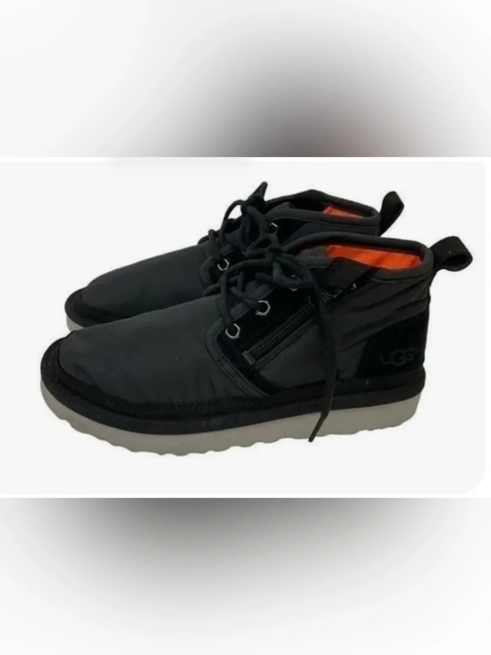 UGG Black Chukka Boots UGG Neumel Zip MLT Black Nylon Boots Urban Outfitters